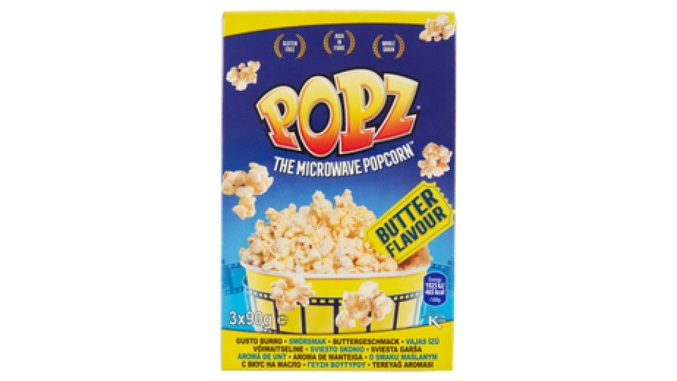 Popz, Microwave popcorn gusto burro