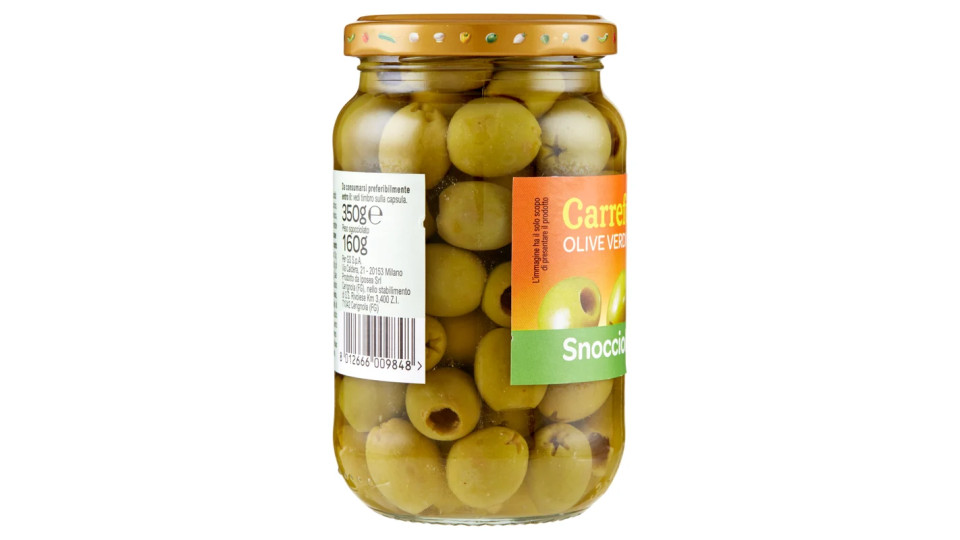 Carrefour Olive Verdi Snocciolate in salamoia