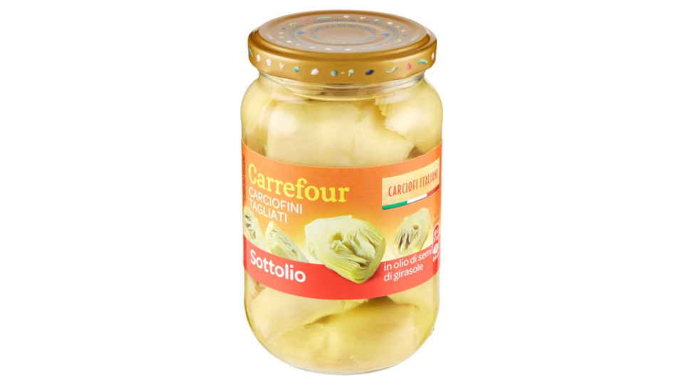 Carrefour Sottolio Carciofini Tagliati in olio di semi di girasole