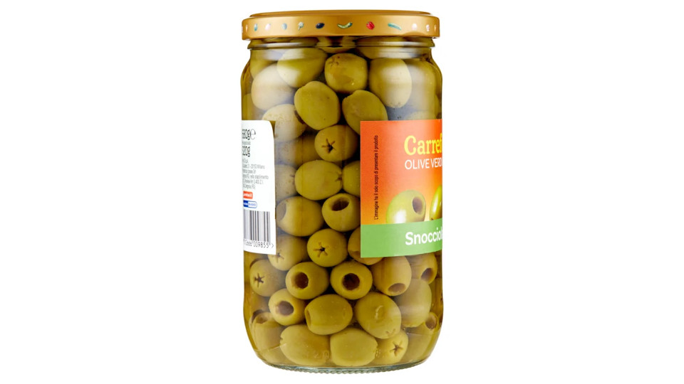 Carrefour Olive Verdi Snocciolate in salamoia