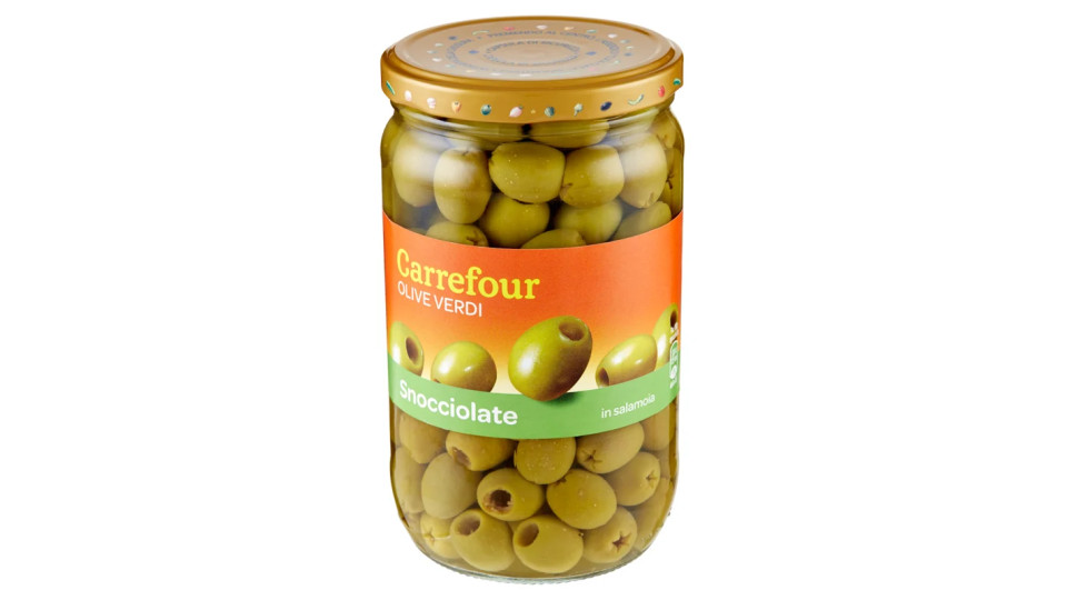 Carrefour Olive Verdi Snocciolate in salamoia