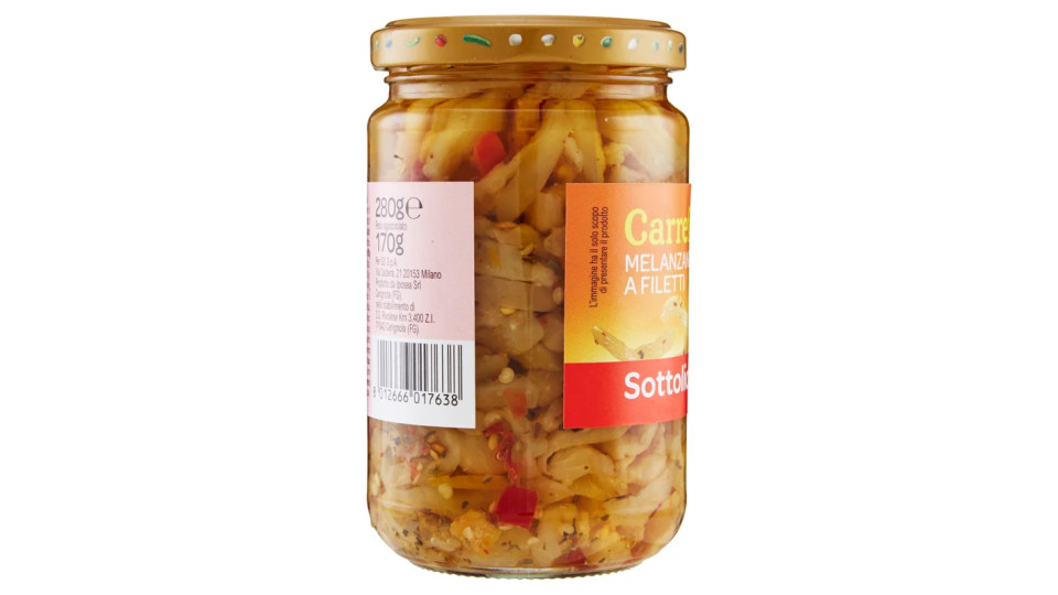 Carrefour Sottolio Melanzane a Filetti in olio di semi di girasole