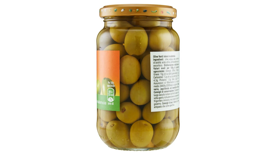 Carrefour Olive Verdi Intere in salamoia