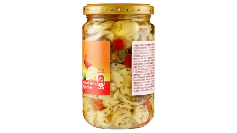 Carrefour Sottolio Funghi alla Pizzaiola in olio di semi di girasole