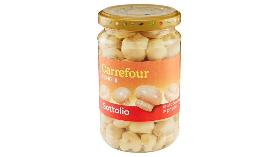 Carrefour Sottolio Funghi in olio di semi di girasole