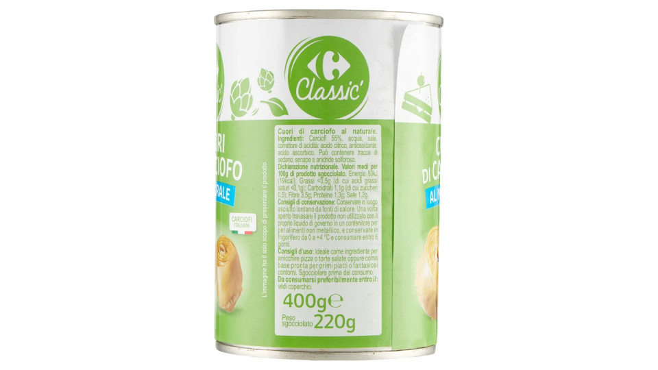Carrefour Cuori di Carciofo al Naturale