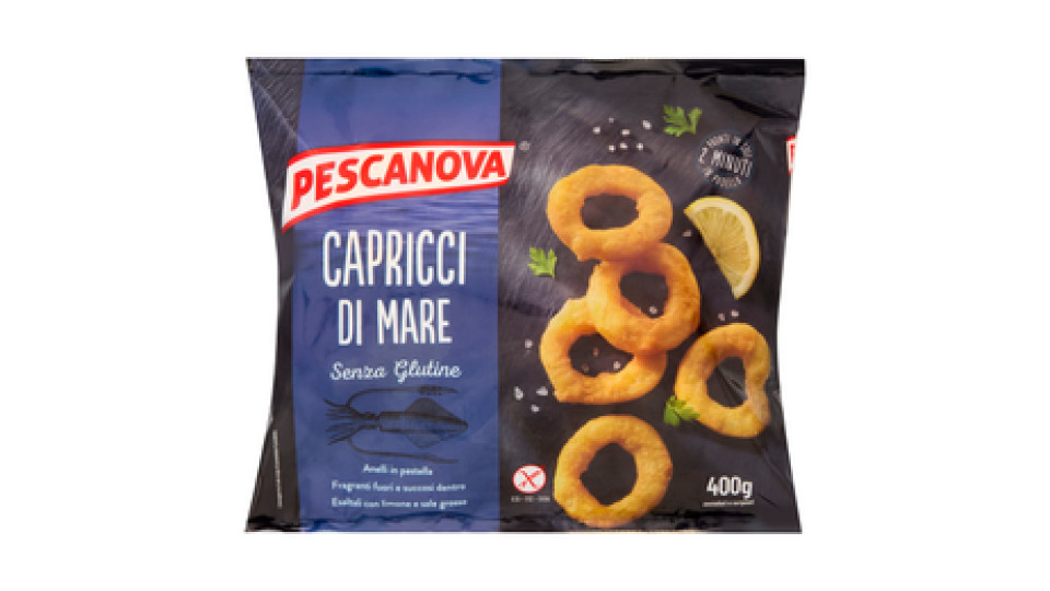 Pescanova, Capricci di Mare anelli alla Romana surgelati