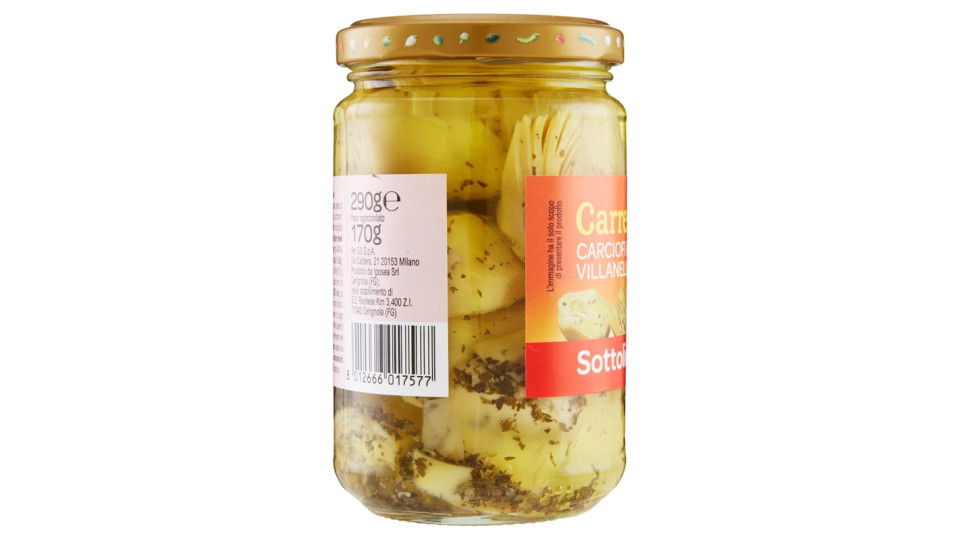 Carrefour Sottolio Carciofi alla Villanella in olio di semi di girasole