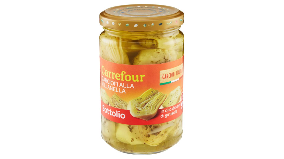 Carrefour Sottolio Carciofi alla Villanella in olio di semi di girasole