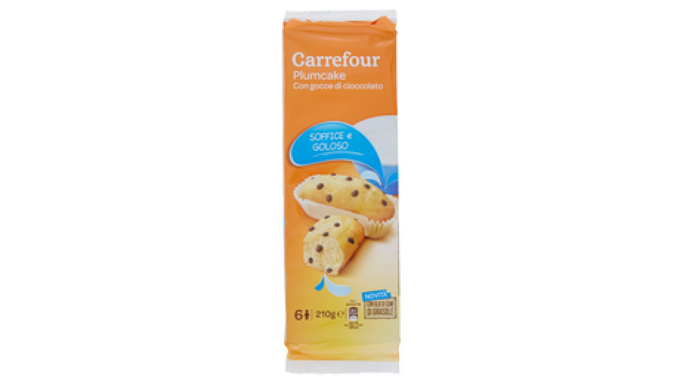 Carrefour Plumcake con gocce di cioccolato