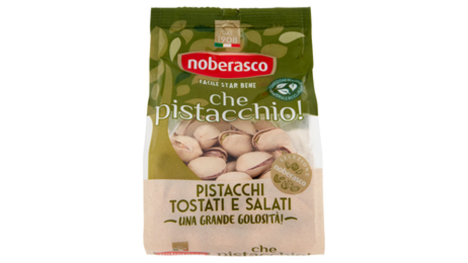 noberasco che pistacchio! Pistacchi Tostati e Salati 200 g