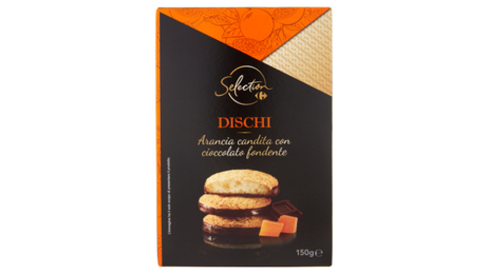 Carrefour Selection Dischi arancia candita con cioccolato fondente