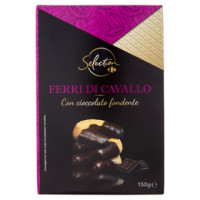 Carrefour Selection Ferri di cavallo con cioccolato fondente