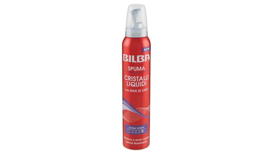 Bilba Spuma semi di lino e cristalli liquidi tenuta extra forte