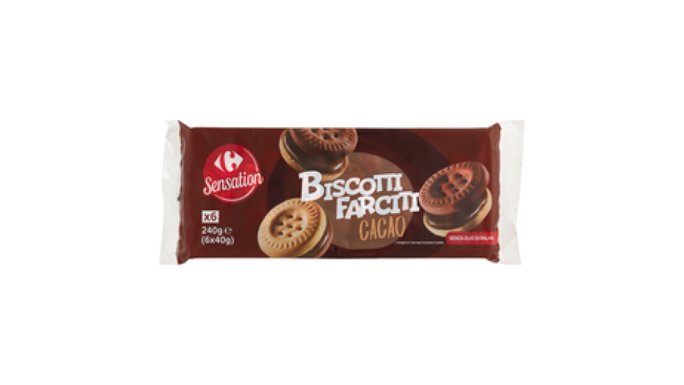 Carrefour Biscotti Farciti Cacao