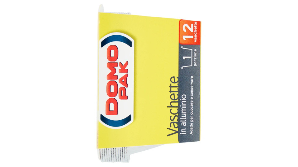 Domopak Vaschette in alluminio 1 porzione
