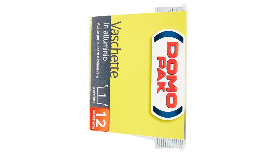 Domopak Vaschette in alluminio 1 porzione