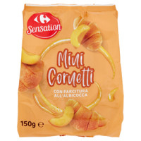 Carrefour Breakky Mini Cornetti con farcitura all'albicocca