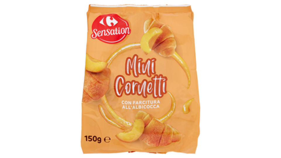 Carrefour Breakky Mini Cornetti con farcitura all'albicocca