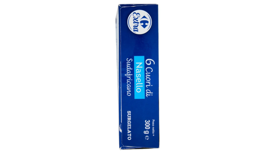 Carrefour Cuori di Nasello Sudafricano Surgelato 6 pezzi