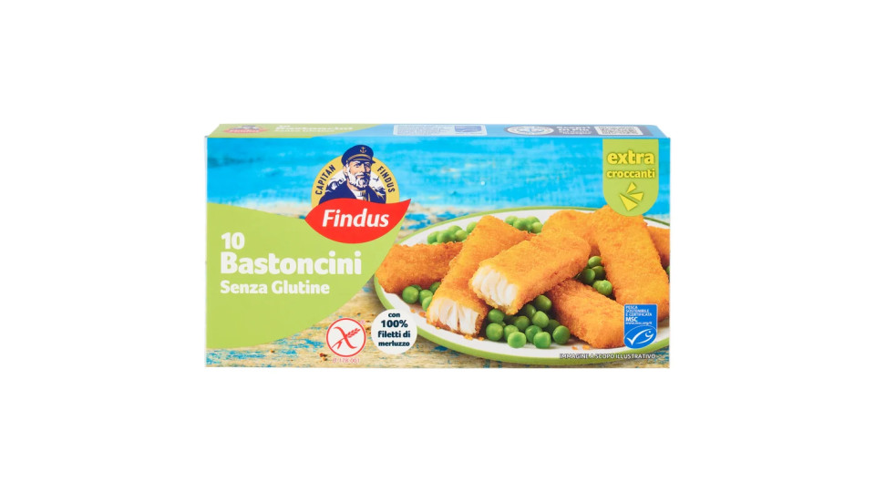 Capitan Findus 10 Bastoncini Senza Glutine