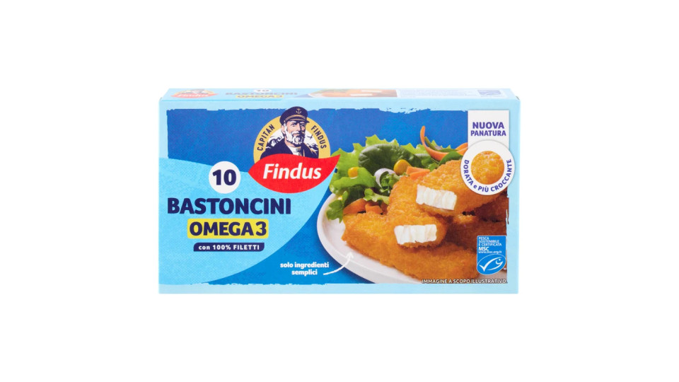 Capitan Findus 10 Bastoncini con Omega 3