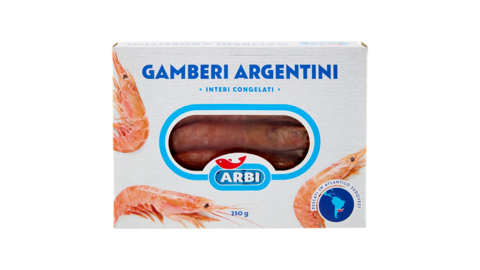 Arbi Gamberi Argentini Interi Congelati