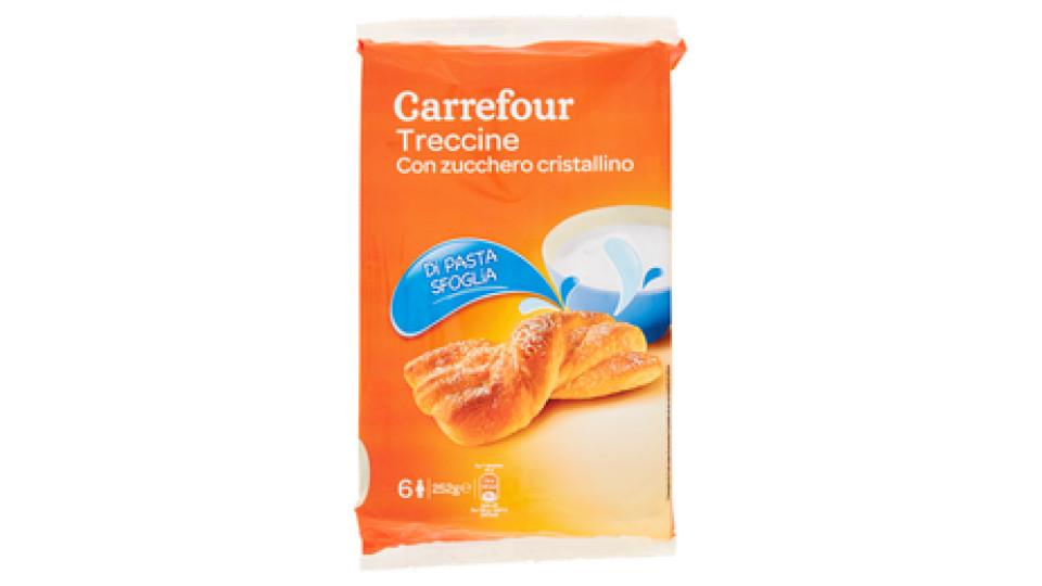 Carrefour Treccine con zucchero cristallino