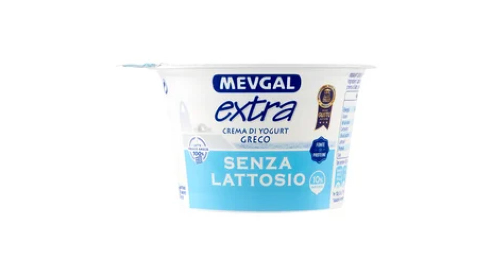 Mevgal Crema di Yogurt Greco Senza Lattosio* 2% grassi