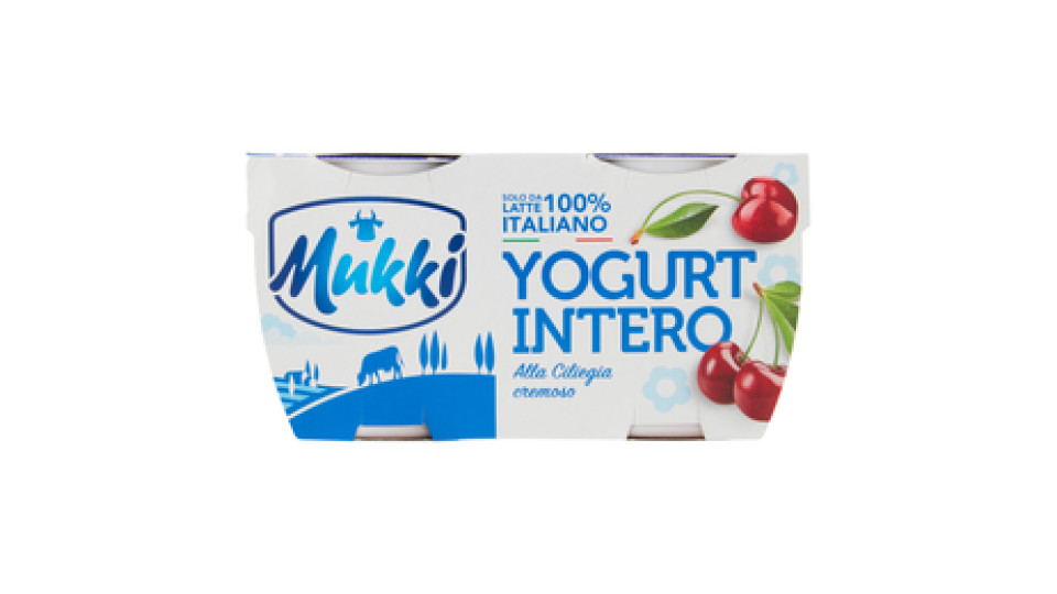 Mukki solo da latte 100% toscano yogurt intero alla Ciliegia cremoso