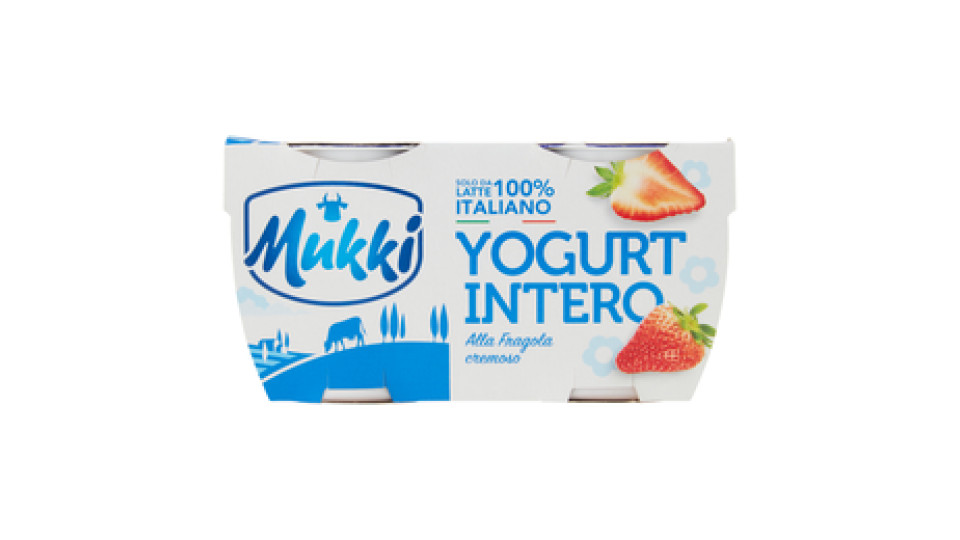 Mukki solo da latte 100% toscano yogurt intero alla Fragola cremoso