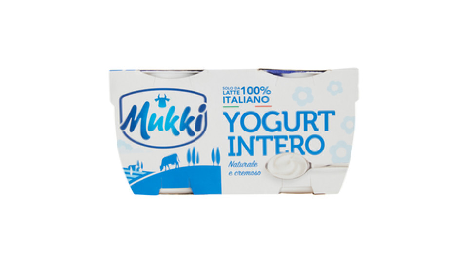 Mukki solo da latte 100% toscano yogurt intero Naturale cremoso