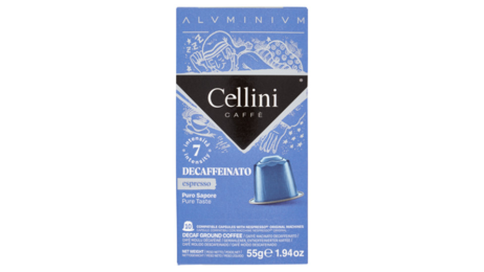 Cellini Caffè Espresso Decaffeinato 10 Capsule Compatibili