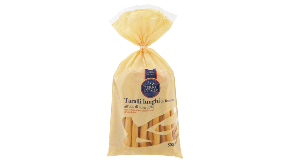 Terre d'Italia Taralli lunghi di Barletta all'olio di oliva (16%)