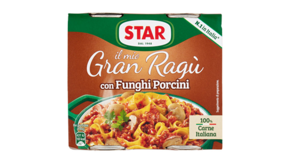 Star gran ragu star con funghi porcini 2pezzi