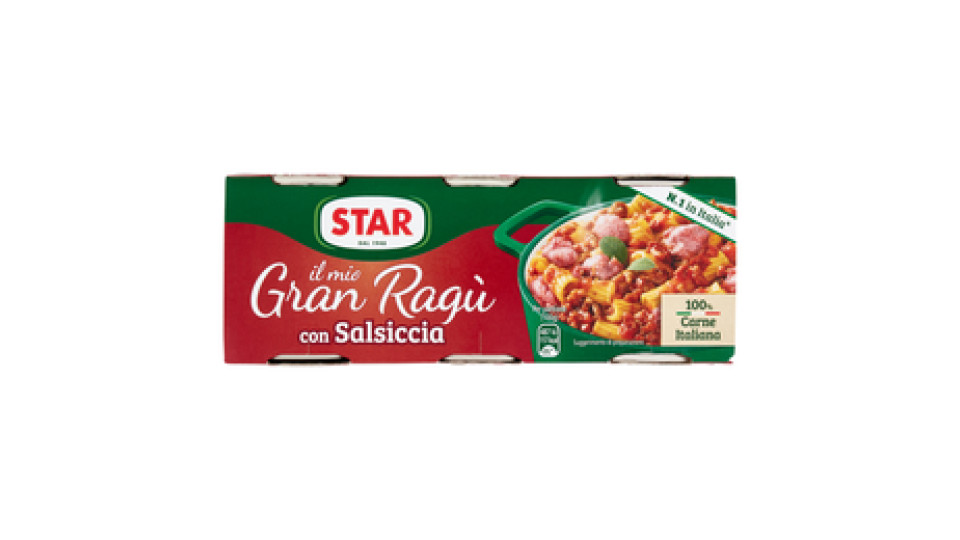 il Mio Gran Ragù con Salsiccia 3 x 100 g