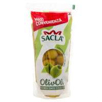 Saclà - Olivolì, Olive Verdi Snocciolate, in Salamoia