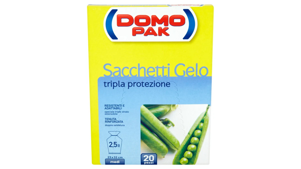 Domopak Sacchetti Gelo tripla protezione medi (2,5 lt