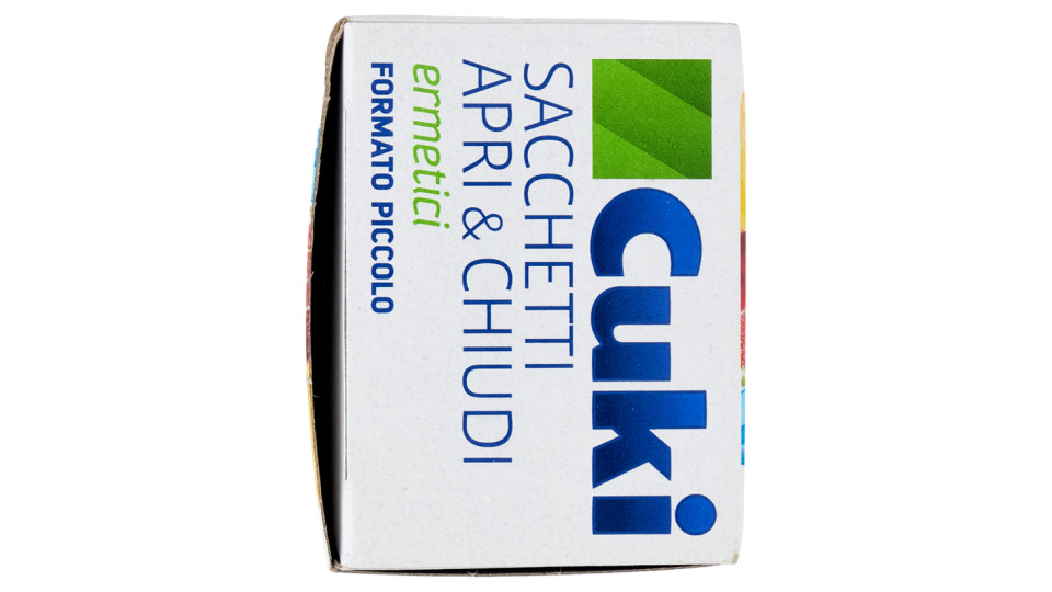 Cuki Conserva Sacchetti Apri & Chiudi ermetici piccoli (15 pezzi - 1L - 20 x