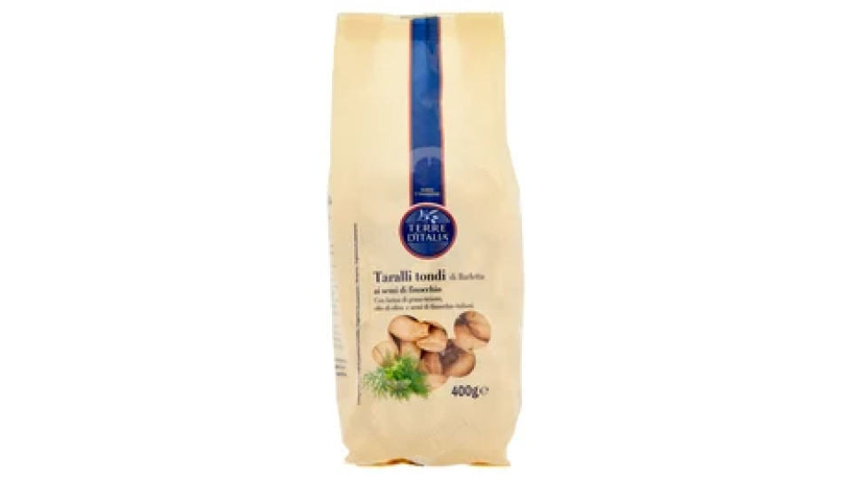 Terre d'Italia Taralli tondi di Barletta all'olio di oliva (16%) e semi di finocchio