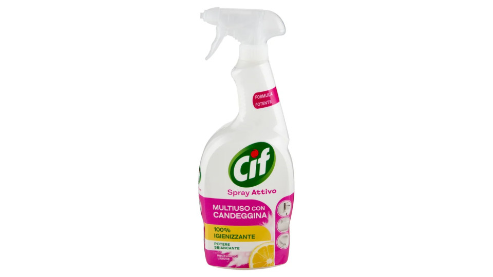 Cif Duo Spray Attivo con Candeggina