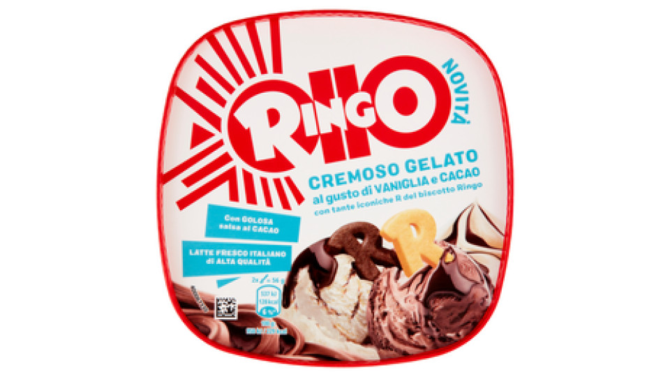 Ringo Cremoso Gelato al gusto di Vaniglia e Cacao 445 g