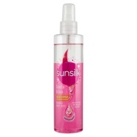sunsilk Scintille di luce + effetto seta Glossy Spray per Capelli Spenti e Crespi
