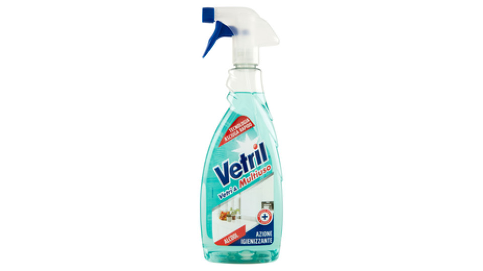Vetril Vetri e Multiuso Alcool Igienizzante 650 ml