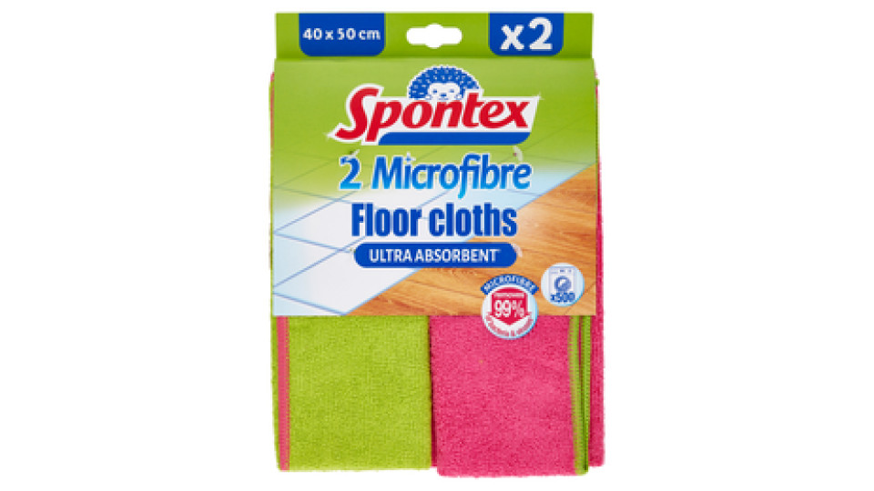 Spontex Panno pavimenti Microfibre x2