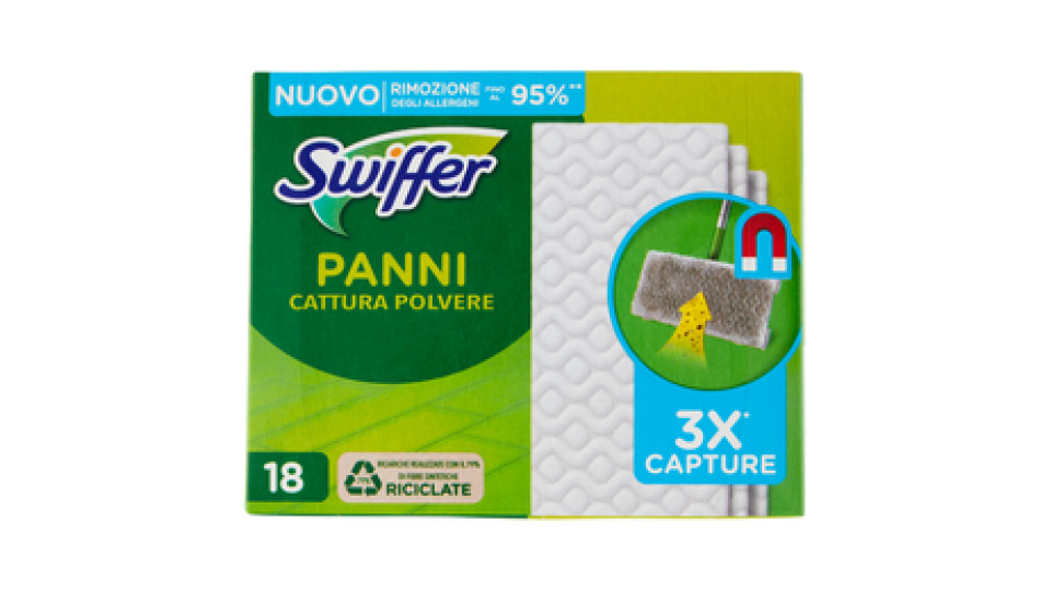 Swiffer Panni Catturapolvere per Scopa Swiffer - Ricarica 13 Panni