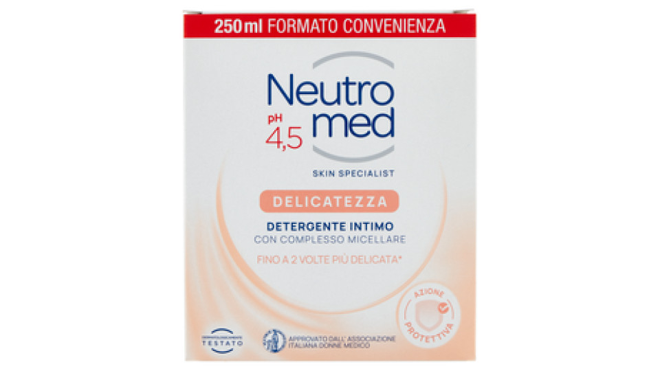 Neutromed, pH 4.5 Delicatezza detergente intimo con complesso micellare