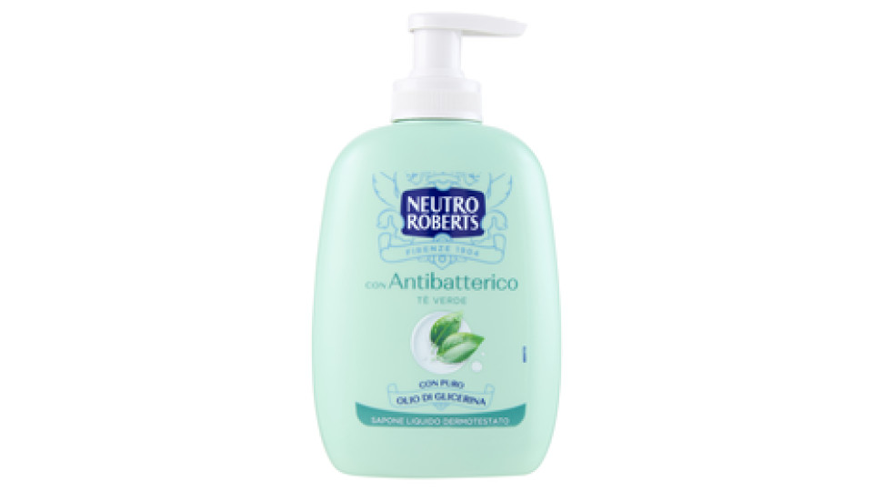Neutro Roberts con antibatterico con tè verde naturale Sapone Liquido Ricarica 2 x 200 ml