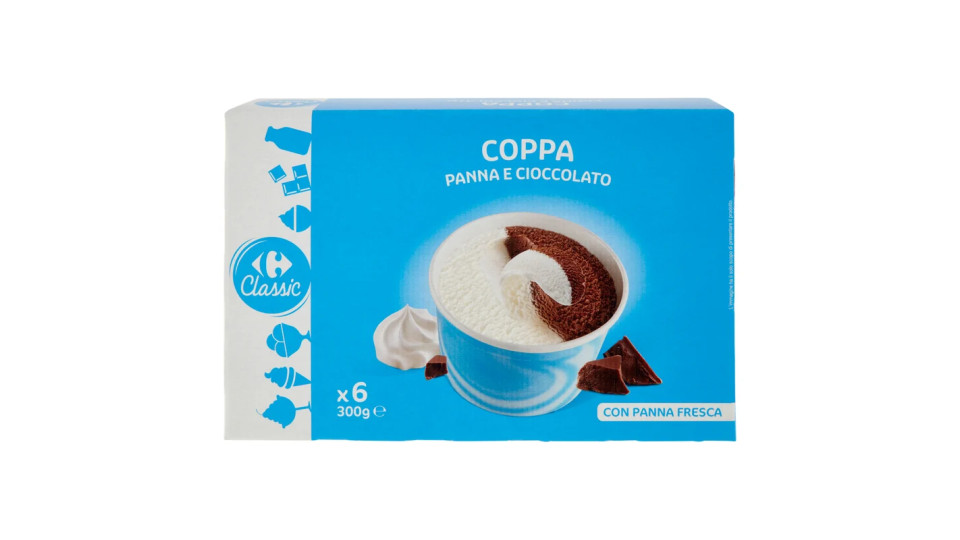 Carrefour Coppa Gelato panna e cioccolato