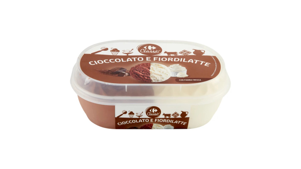 Carrefour al cioccolato e fiordilatte
